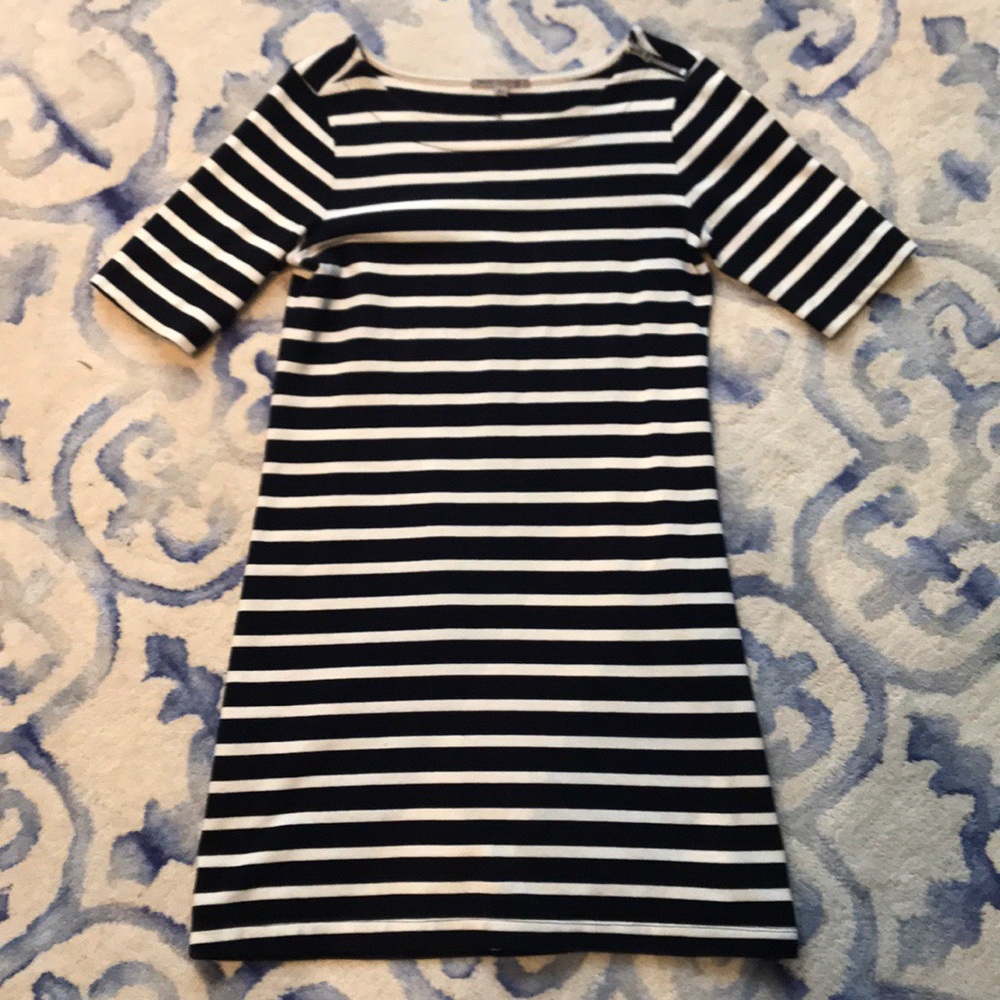 Nautical striped spring/summer knit dress